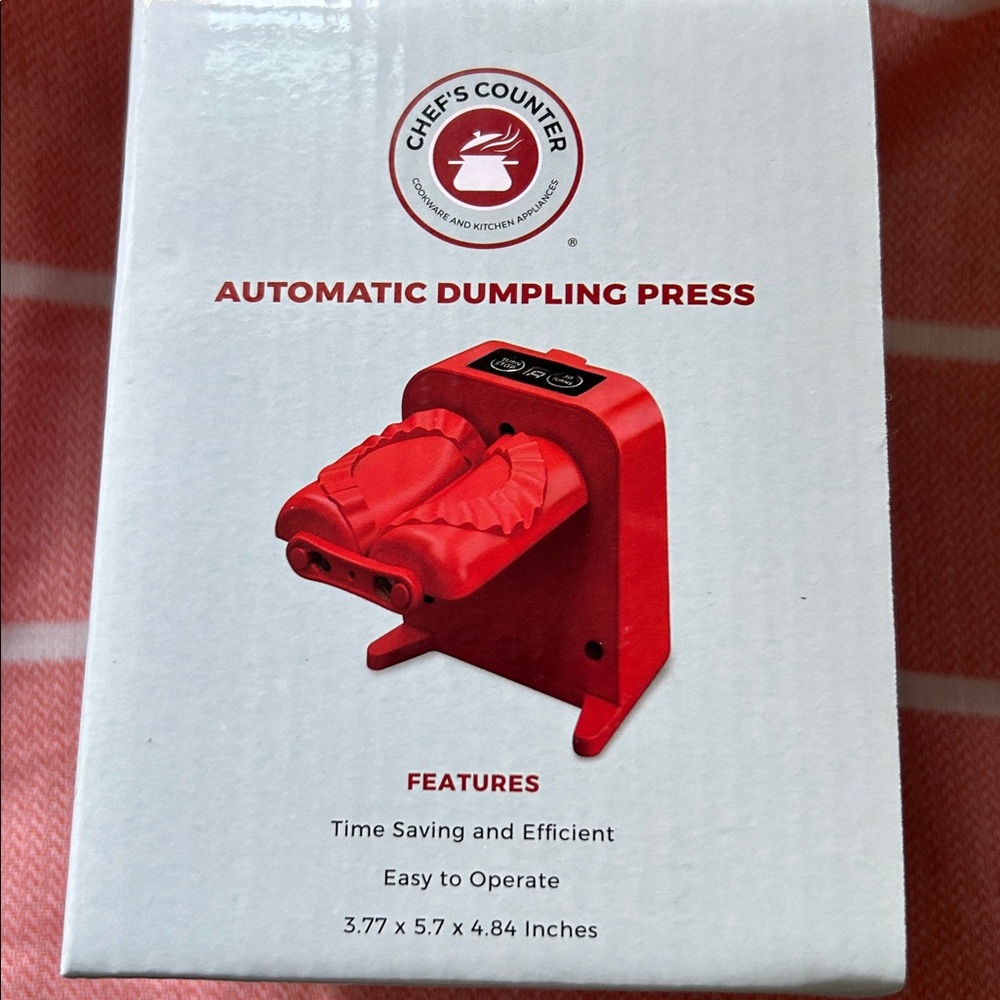 Red Automatic Dumpling Press - Picture 2 of 3